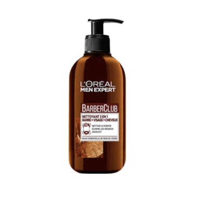 Nettoyant 3 en 1 Barbe + Visage + Cheveux BarberClub